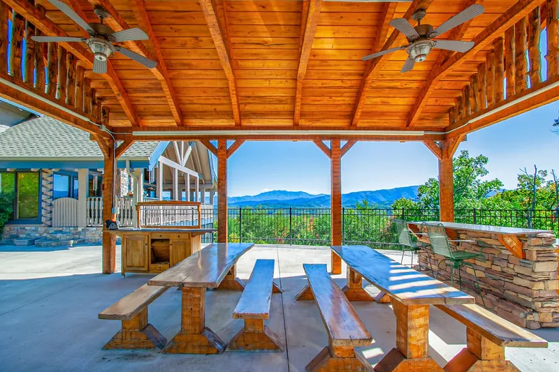 Patio 1 at Majestica Lodge in Sevierville — photo 1