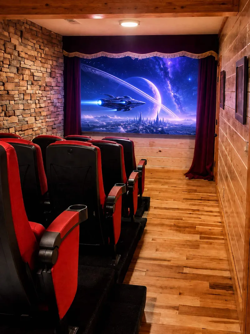 Movie theater at Majestica Lodge in Sevierville — photo 1